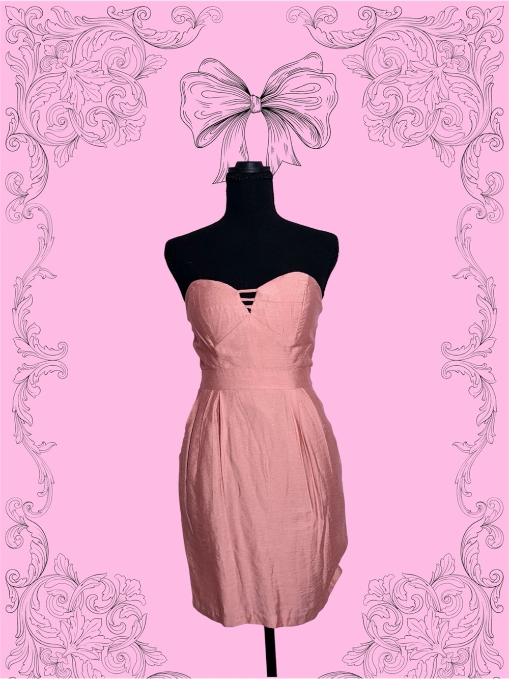 Strapless Pink Sweetheart Dress